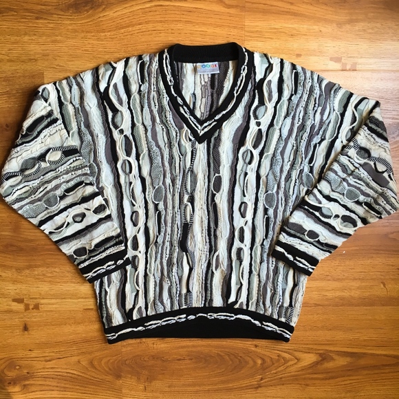black and white coogi sweater